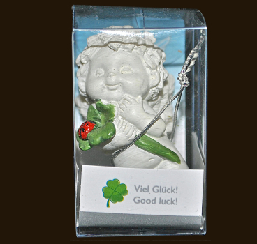 IGOR «Viel Glück» mit Kleeblatt Höhe: 4,5 cm