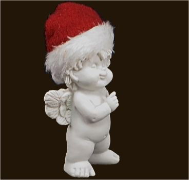 IGOR mit Santa-Mütze (Figur 3) Höhe: 8 cm