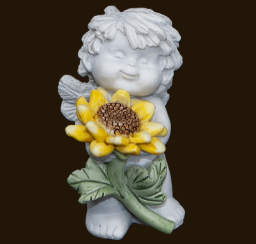 IGOR mit Sonnenblumen (Figur 2) Höhe: 7 cm