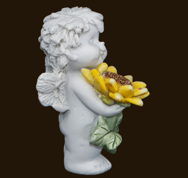 IGOR mit Sonnenblumen (Figur 2) Höhe: 7 cm