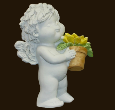 IGOR mit Sonnenblumen (Figur 3) Höhe: 12 cm