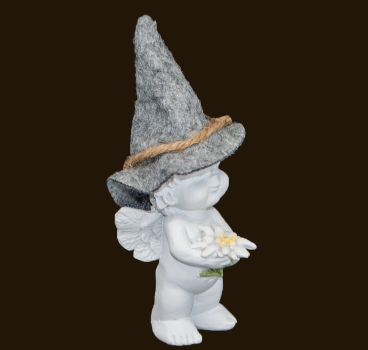 Griass Di – IGOR mit Filzhut und Edelweiss (Figur 2) Höhe: 11 cm