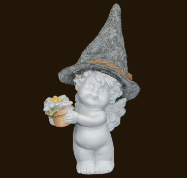 Griass Di – IGOR mit Filzhut und Edelweiss (Figur 8) Höhe: 11 cm