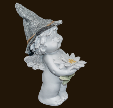 IGOR mit Filzhut und Edelweiss (Figur 1) Höhe: 23 cm