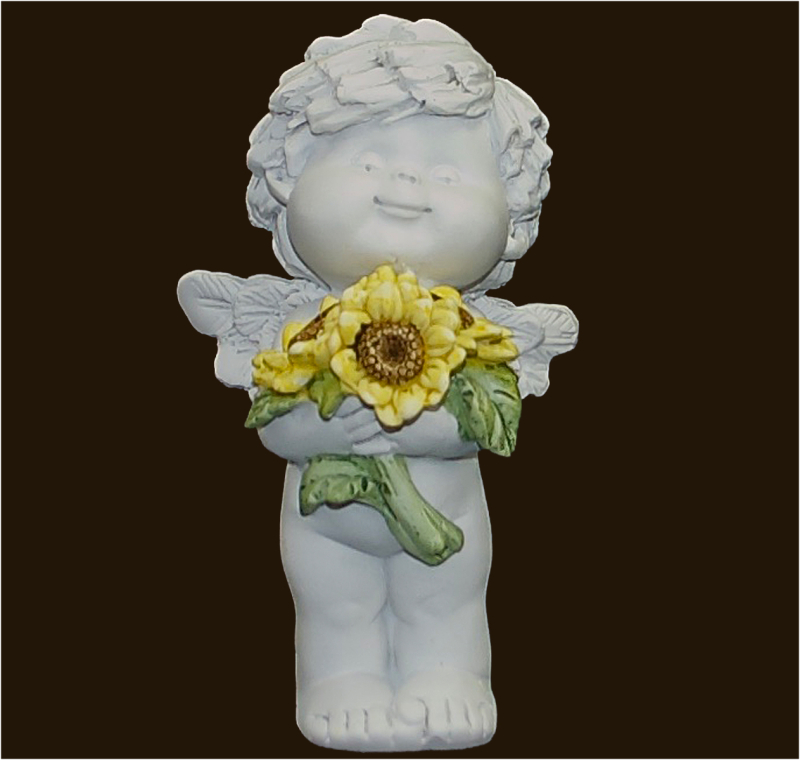 IGOR mit Sonnenblumen (Figur 4) Höhe: 12 cm