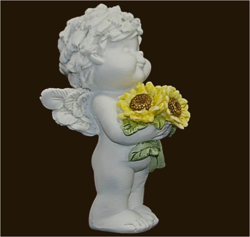 IGOR mit Sonnenblumen (Figur 4) Höhe: 12 cm